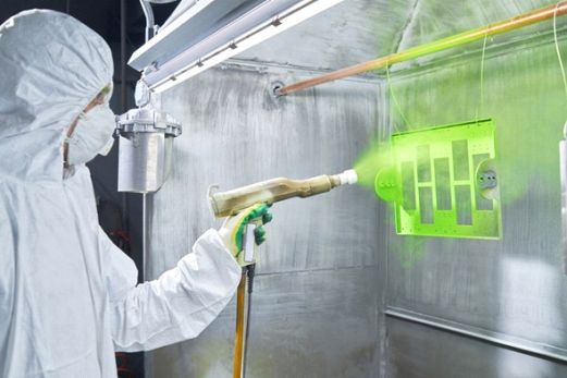 Electrostatic powder coating